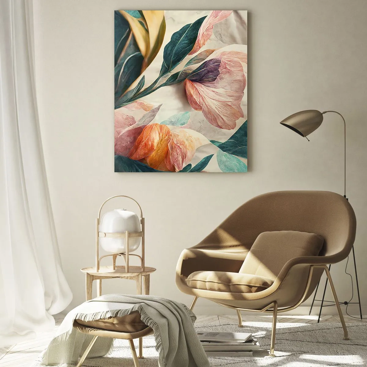 Obraz na skle - Květiny jižních ostrovů - 50x70 cm