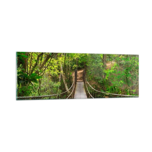 Obraz na skle - Protože na zahradě rostou popínavé rostliny - 90x30 cm