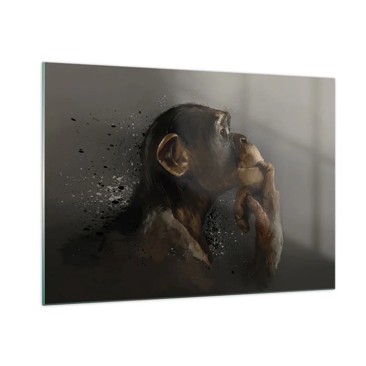 Obraz na skle - Určitě myslitel - 100x70 cm