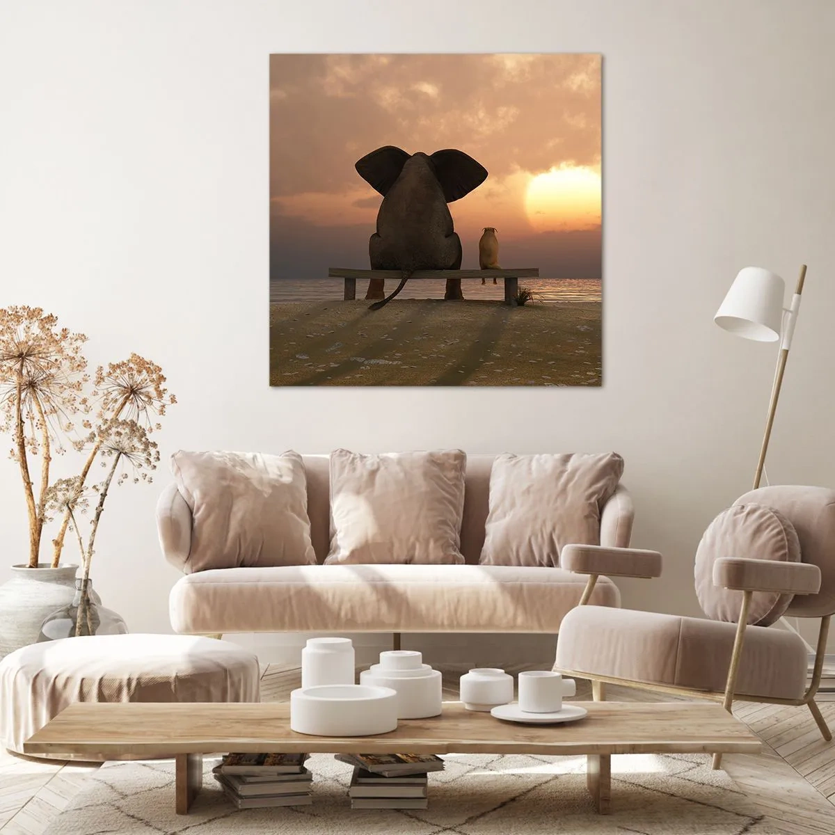 Obraz na plátně - Je skvělé spolu mlčet - 50x50 cm