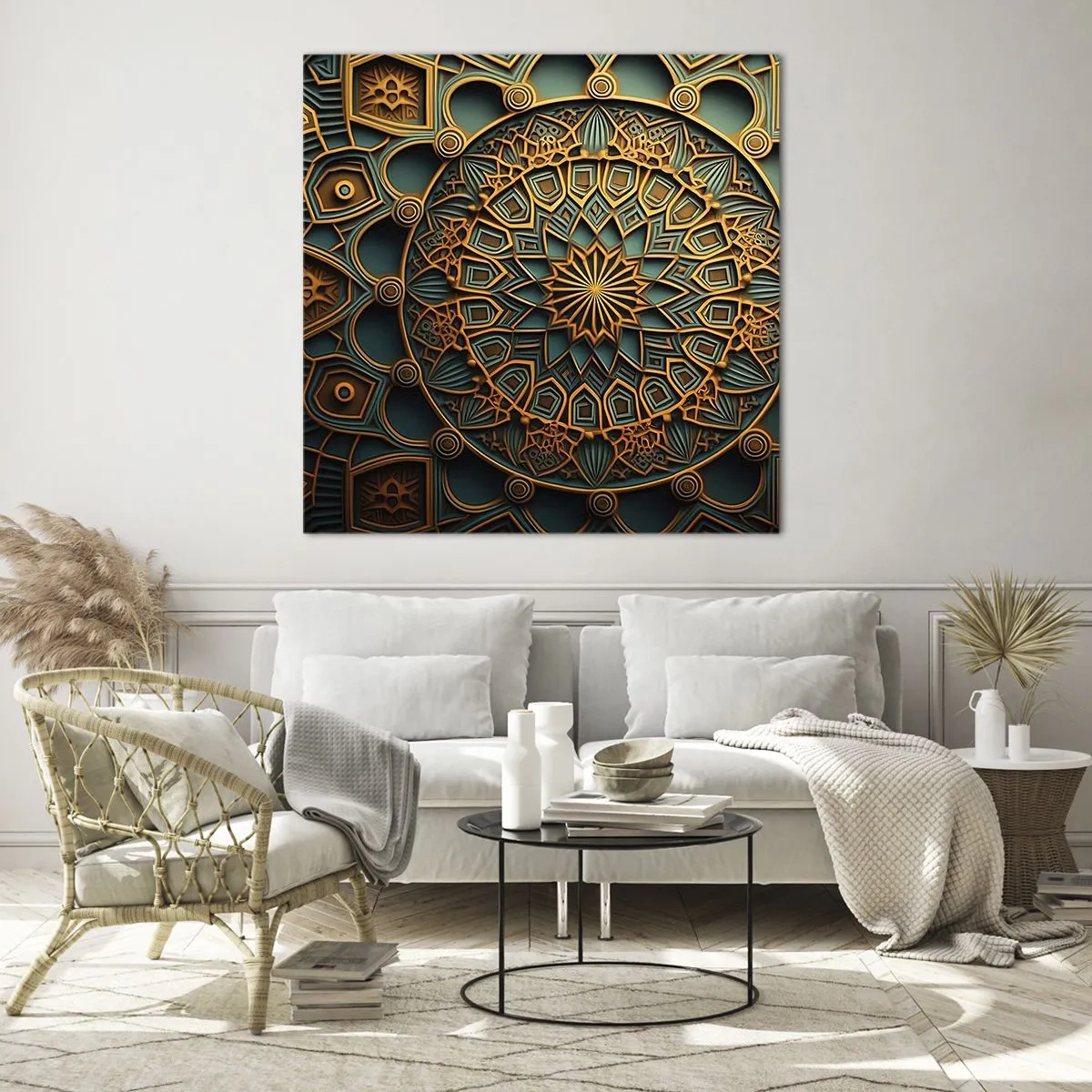 Obraz na skle - V arabském stylu - 70x70 cm