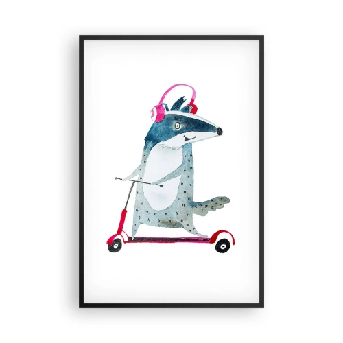 Plakát v černém rámu - Jezevčí radosti - 61x91 cm