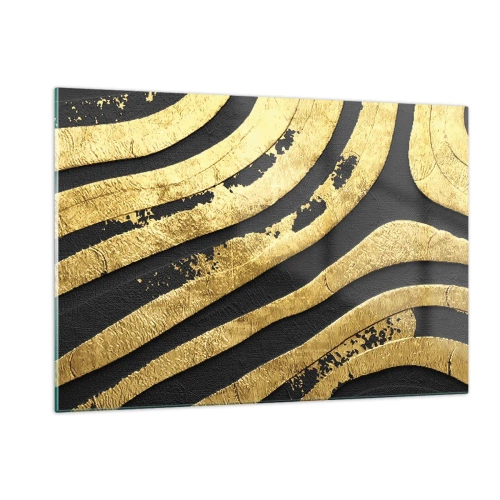 Obraz na skle - Vše plyne - 120x80 cm