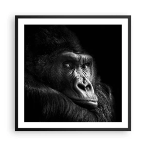 Plakát v černém rámu - Na co tak koukáš? - 60x60 cm