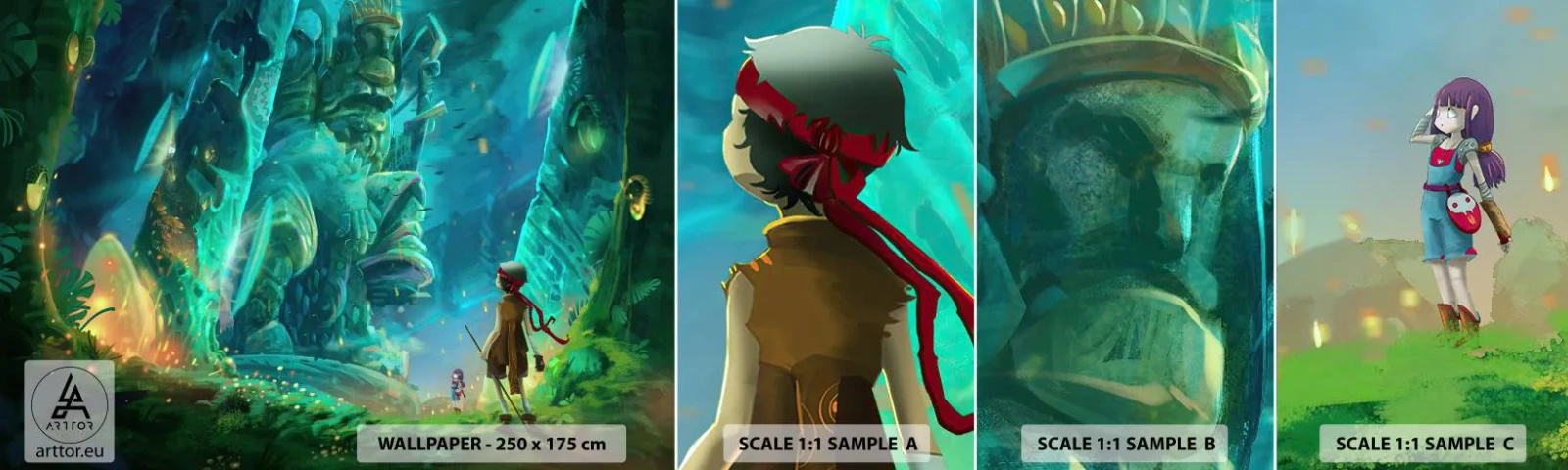 Fototapeta Vzorek Standard Eco - Z velké Knihy pohádek - Fantazie, Pohádka Pro Děti, Pohádka - 100x30 cm