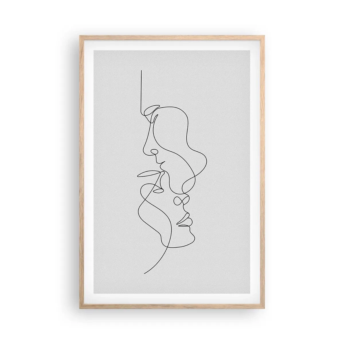 Plakát v rámu světlý dub - Žár vášnivých tužeb - 61x91 cm