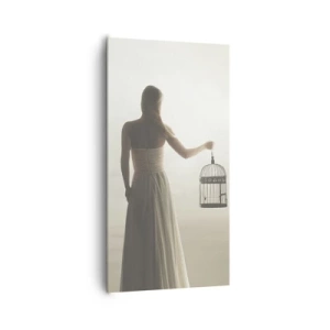 Obraz na plátně - Buď svobodná - 65x120 cm