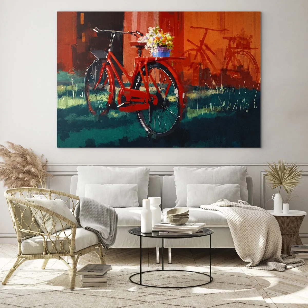 Obraz na skle - I want to ride my bicycle - 100x70 cm