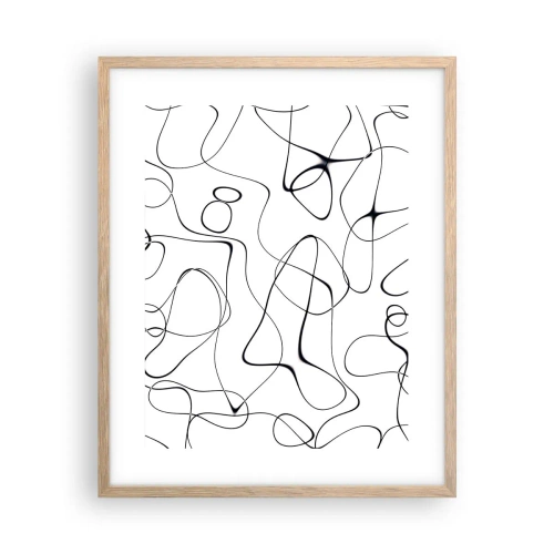 Plakát v rámu světlý dub - Cesty života, zákruty osudu - 40x50 cm