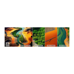 Vzor Fototapety Samolepicí Deluxe Sticker - Životodárná řeka - Krajina, Příroda, Řeka - 100x30 cm