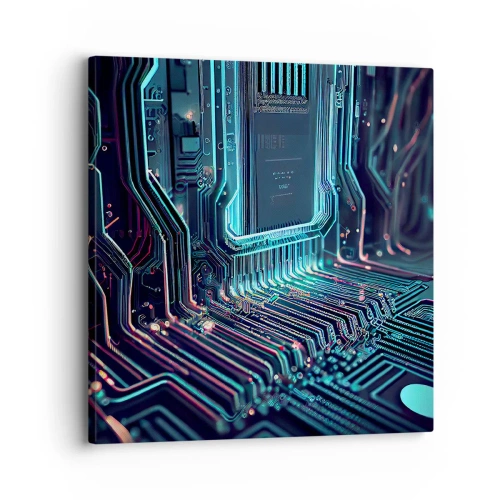 Obraz na plátně - Jen tak přemýšlím… - 30x30 cm