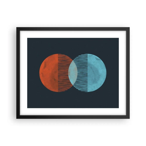 Plakát v černém rámu - Astronomická fantazie - 50x40 cm