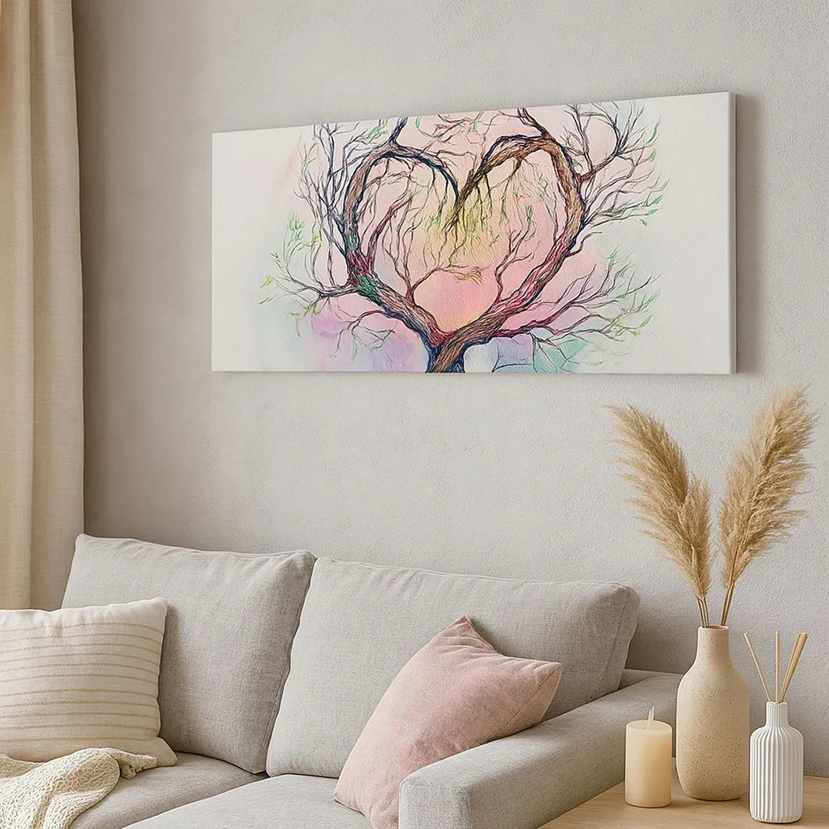 Obraz na plátně - Společně proti vichřicím - 100x40 cm