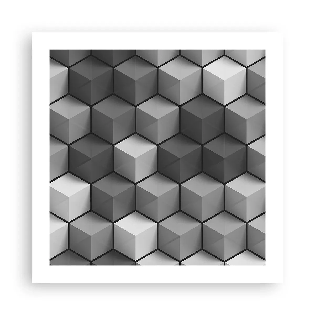Plakát - Kubistické puzzle - 50x50 cm