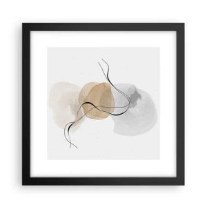Plakát v černém rámu - Vzdušné korálky - 30x30 cm