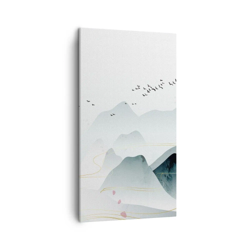 Obraz na plátně - Přes vrcholy - 45x80 cm