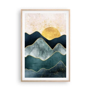 Plakát v rámu světlý dub - Za sedmero horami - 61x91 cm