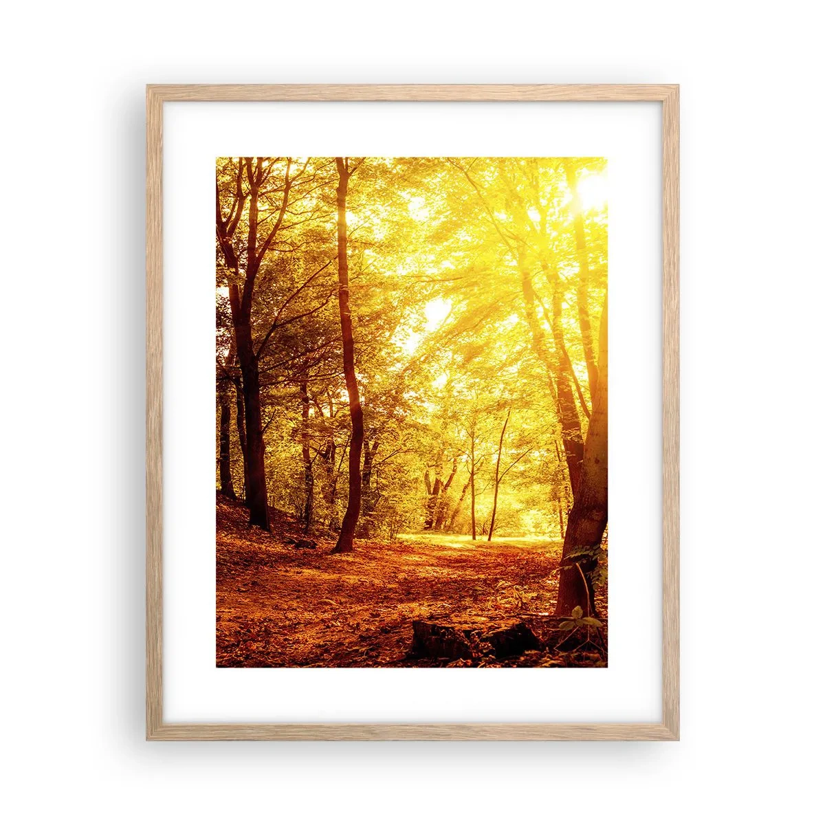 Plakát v rámu světlý dub - Ke zlaté mýtině - 40x50 cm