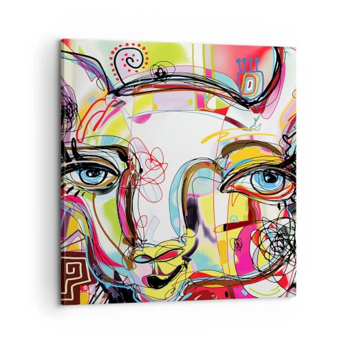 Obraz na plátně - Bohatství kočičí krásy - 60x60 cm