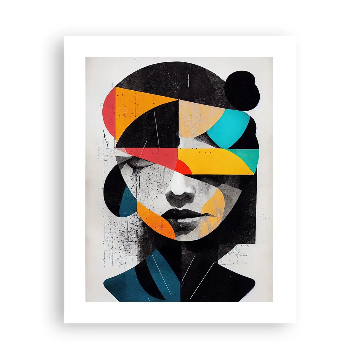 Plakát - Pestrobarevný vnitřní portrét - 40x50 cm