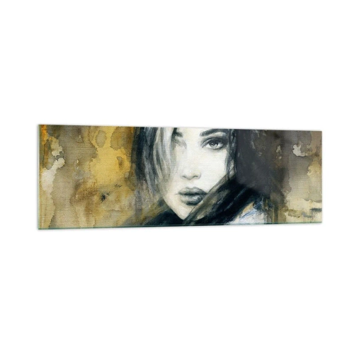 Obraz na skle - více nevinná nebo smyslná? - 160x50 cm