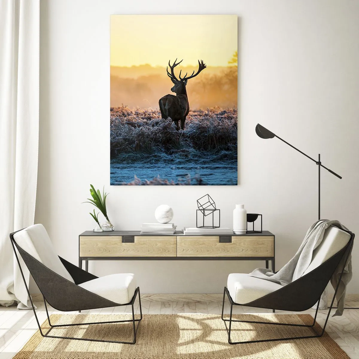 Obraz na skle - Korunován na svém panství - 50x70 cm