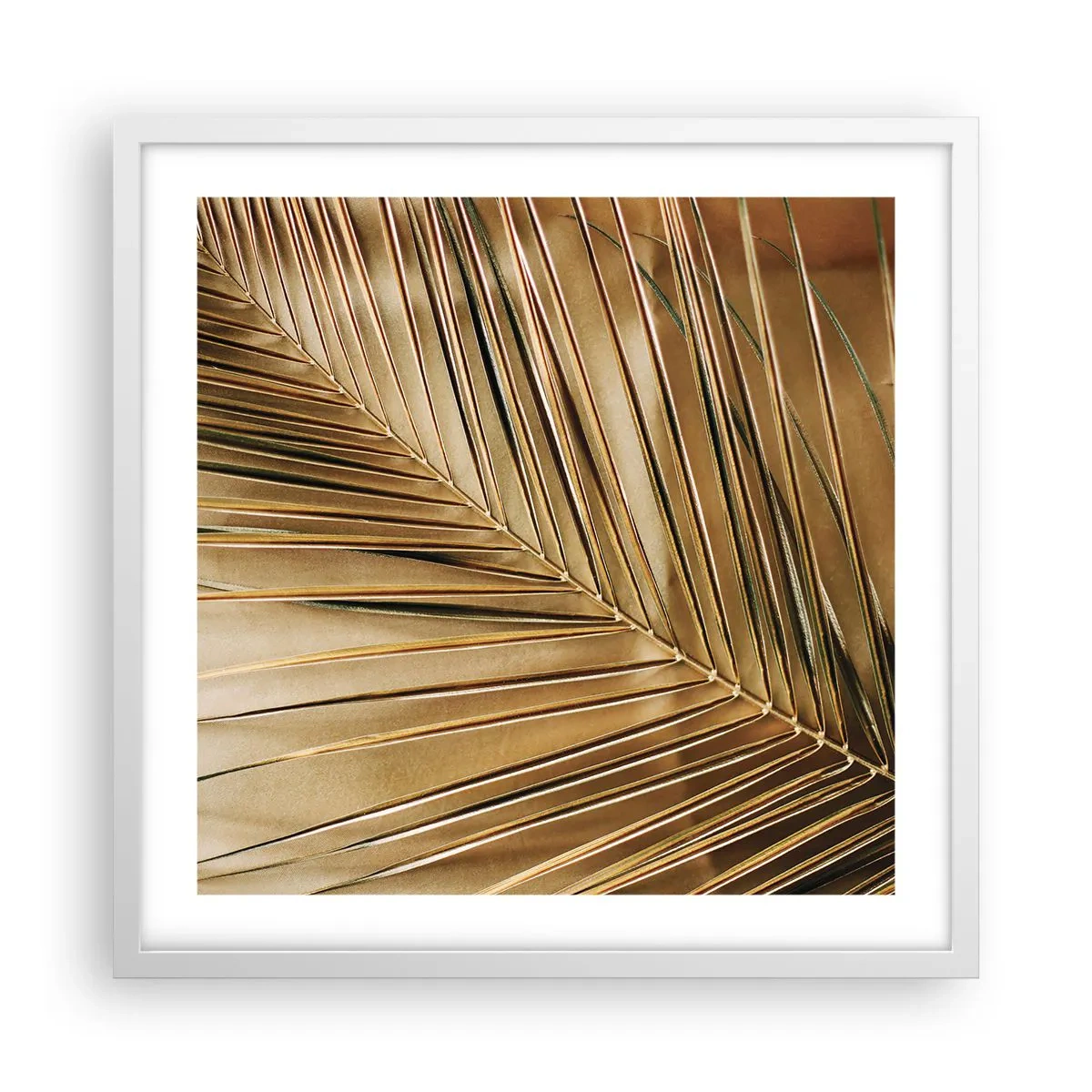 Plakát v bílém rámu - Přírodní kolonáda - 50x50 cm