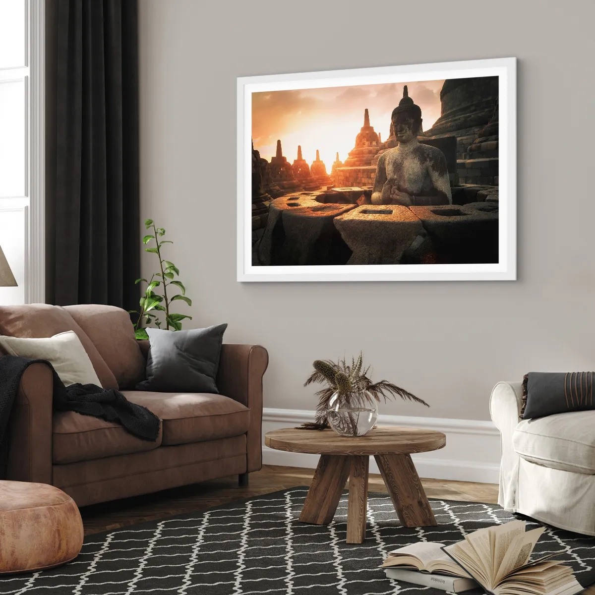 Plakát v bílém rámu - Počasí velké moudrosti - 91x61 cm