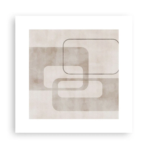 Plakát - Geometrická fuga - 30x30 cm