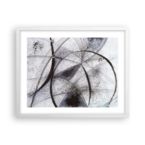 Plakát v bílém rámu - Futuristická fantazie - 50x40 cm