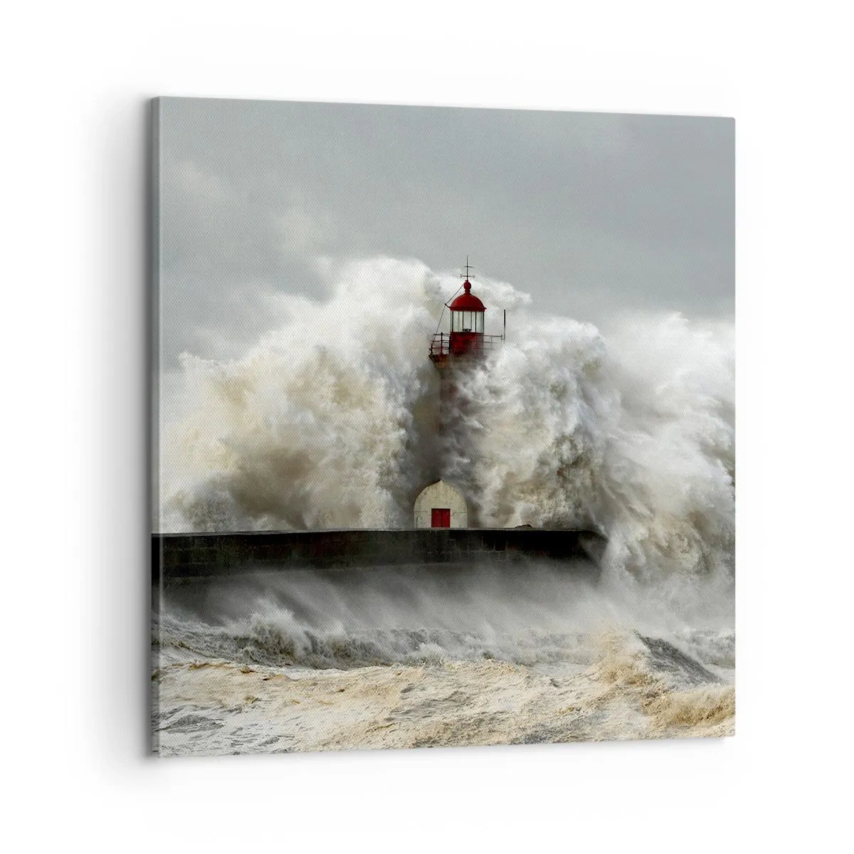 Obraz na plátně - Hněv oceánu - 60x60 cm