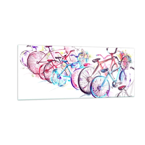 Obraz na skle - Sjezd Antimoto klubu - 100x40 cm