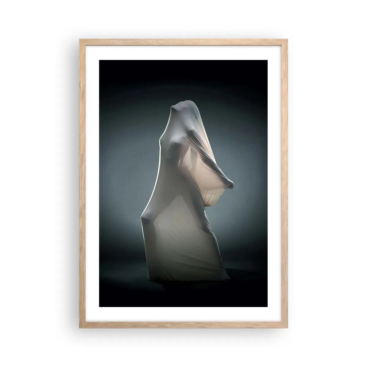 Plakát v rámu světlý dub - Skryté touhy - 50x70 cm