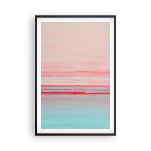Plakát v černém rámu - Abstrakce za úsvitu - 61x91 cm