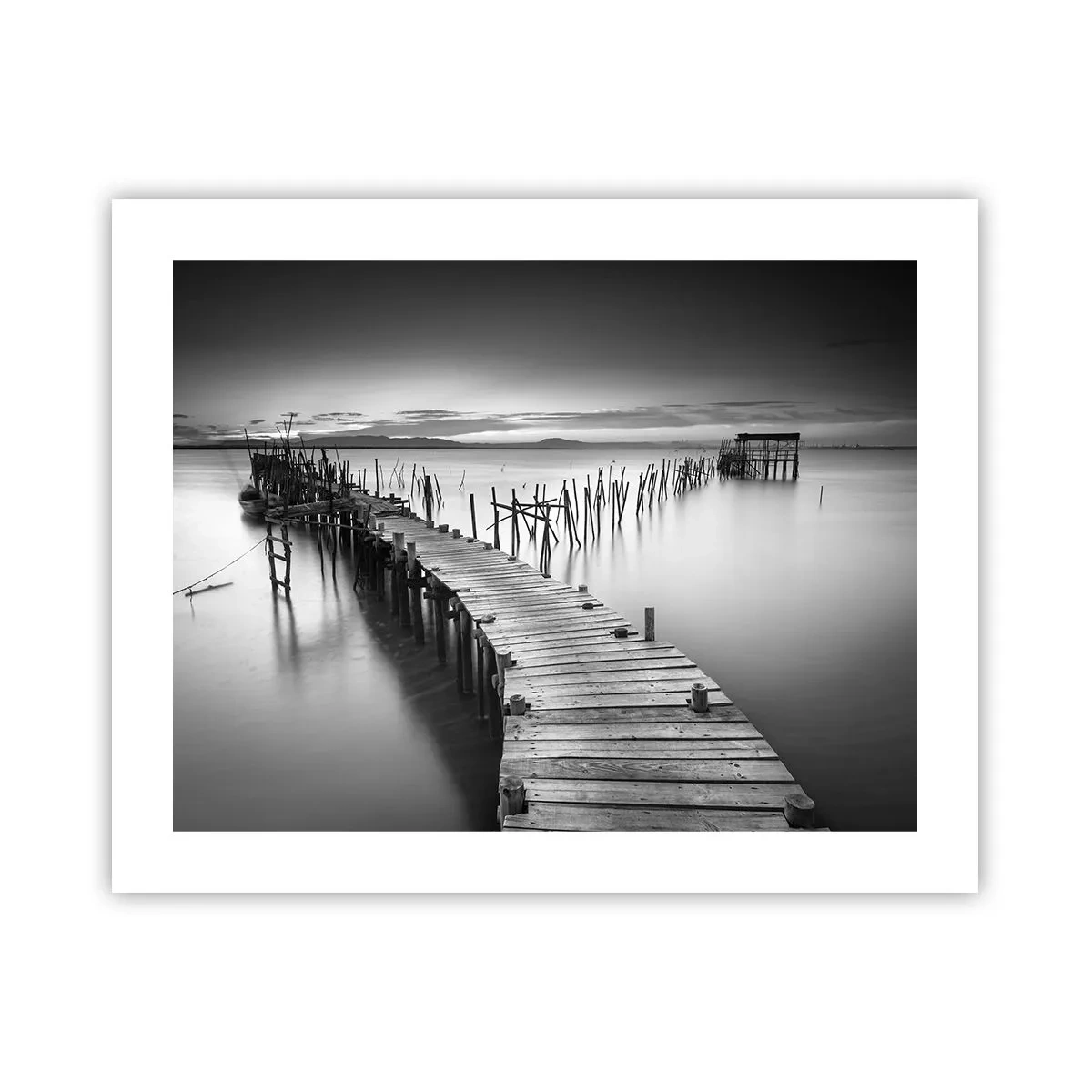 Plakát - Klid zapomenutého břehu - 50x40 cm