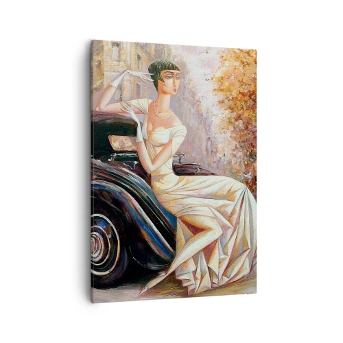 Obraz na plátně - Elegance v retro stylu - 50x70 cm