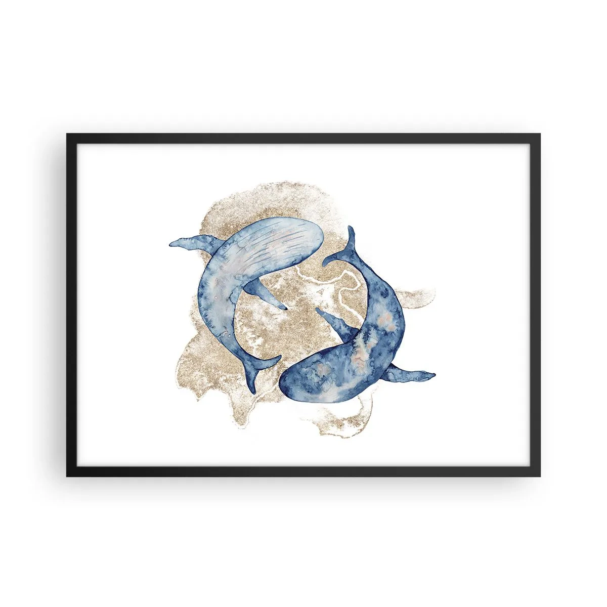 Plakát v černém rámu - Přátelství nebo láska? - 70x50 cm