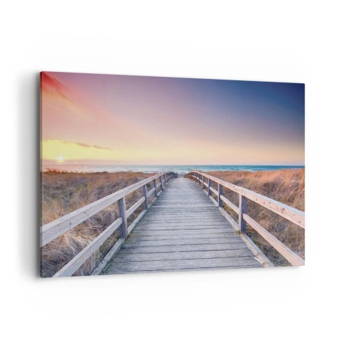 Obraz na plátně - Baltská večerní polární záře - 100x70 cm