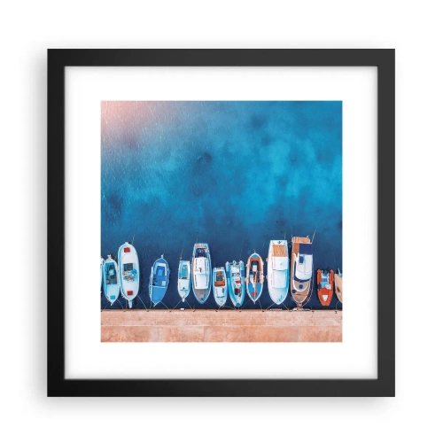 Plakát v černém rámu - V řadě za sebou - 30x30 cm