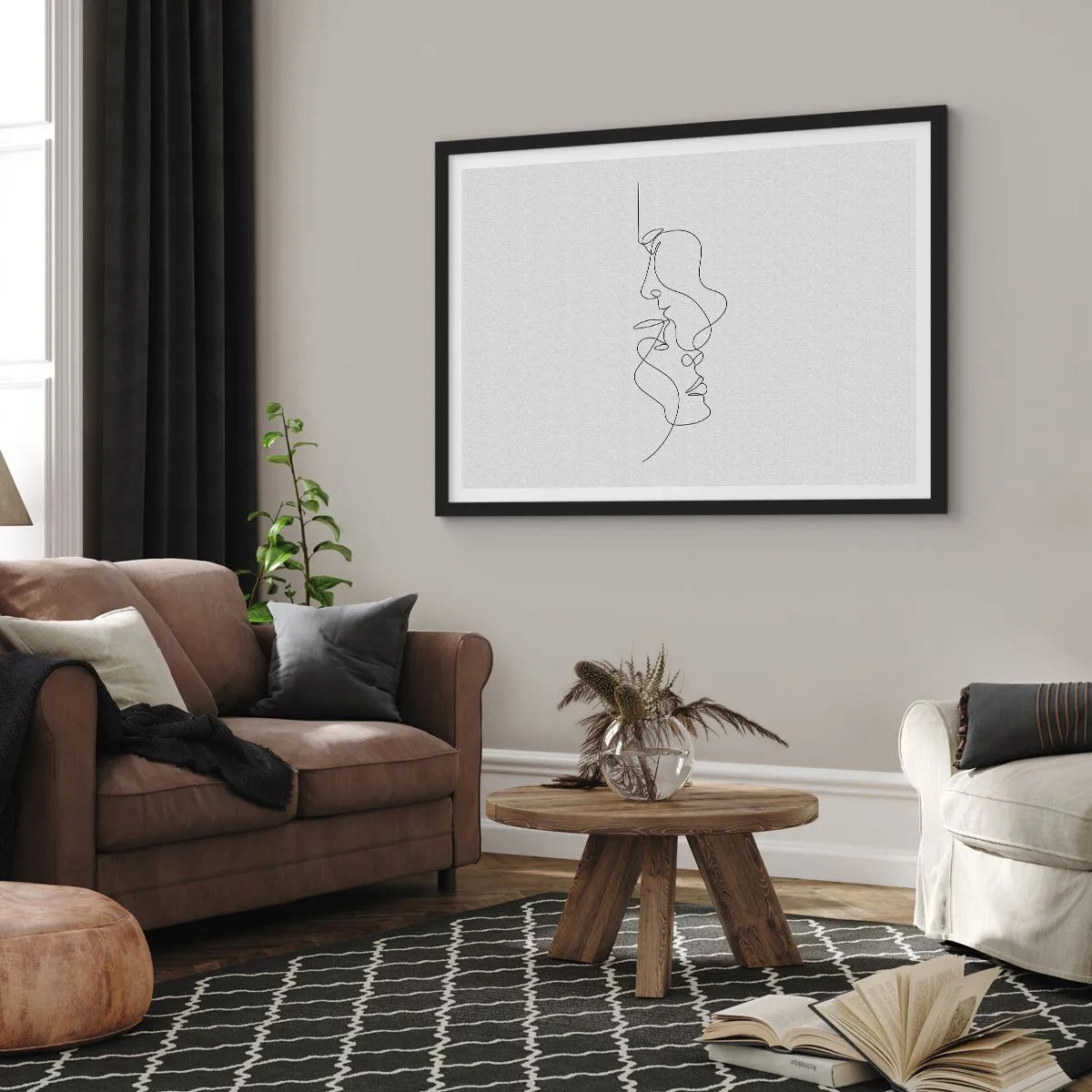 Plakát v černém rámu - Žár vášnivých tužeb - 91x61 cm