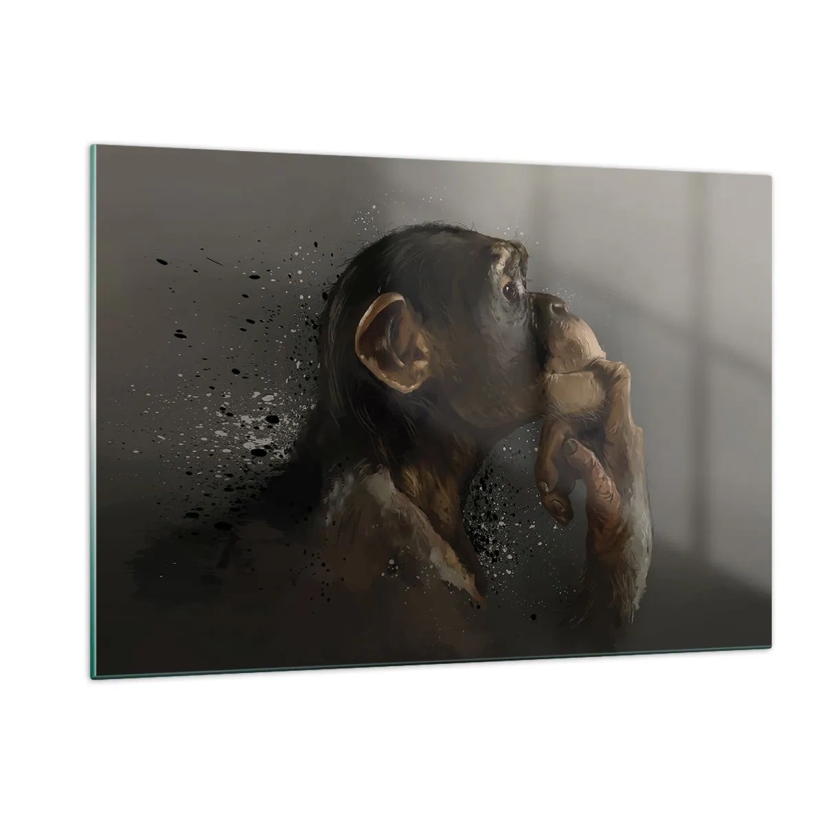 Obraz na skle - Určitě myslitel - 120x80 cm
