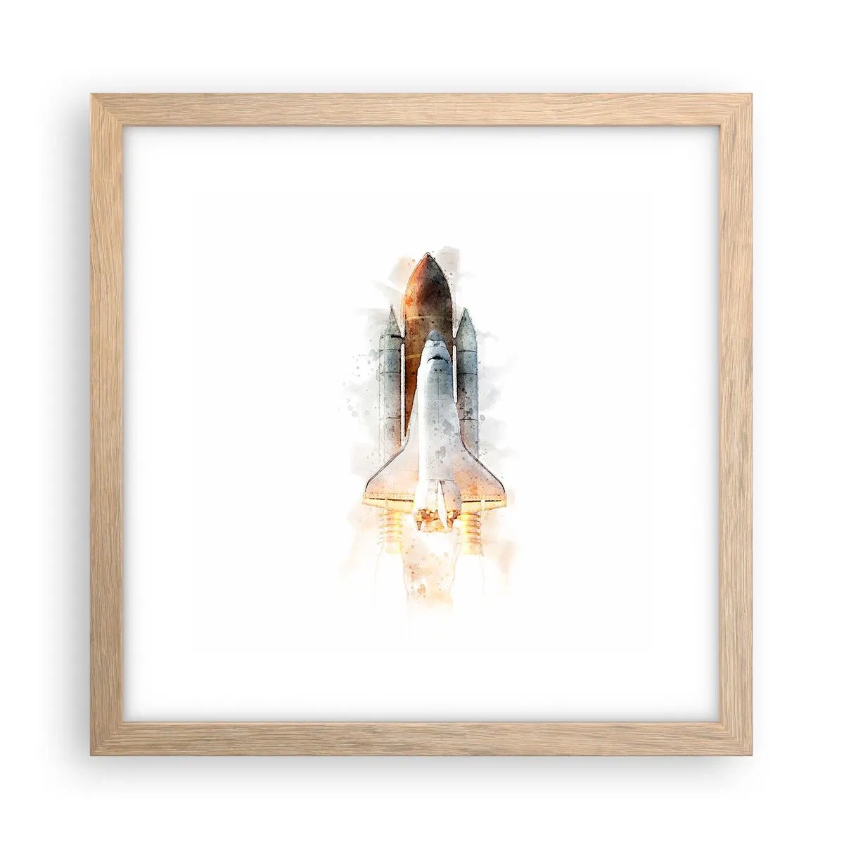 Plakát v rámu světlý dub - Průzkumníci do toho - 30x30 cm