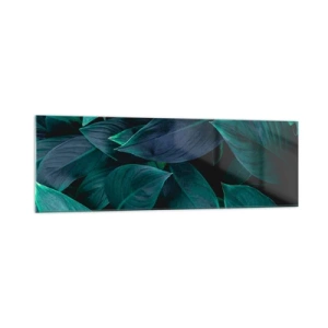 Obraz na skle - Zeleň sama o sobě - 160x50 cm