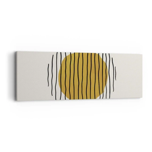 Obraz na plátně - Abstrakce chvějící se žárem - 90x30 cm