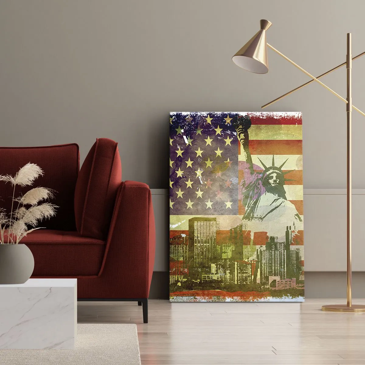 Obraz na plátně - Viva America! - 70x100 cm