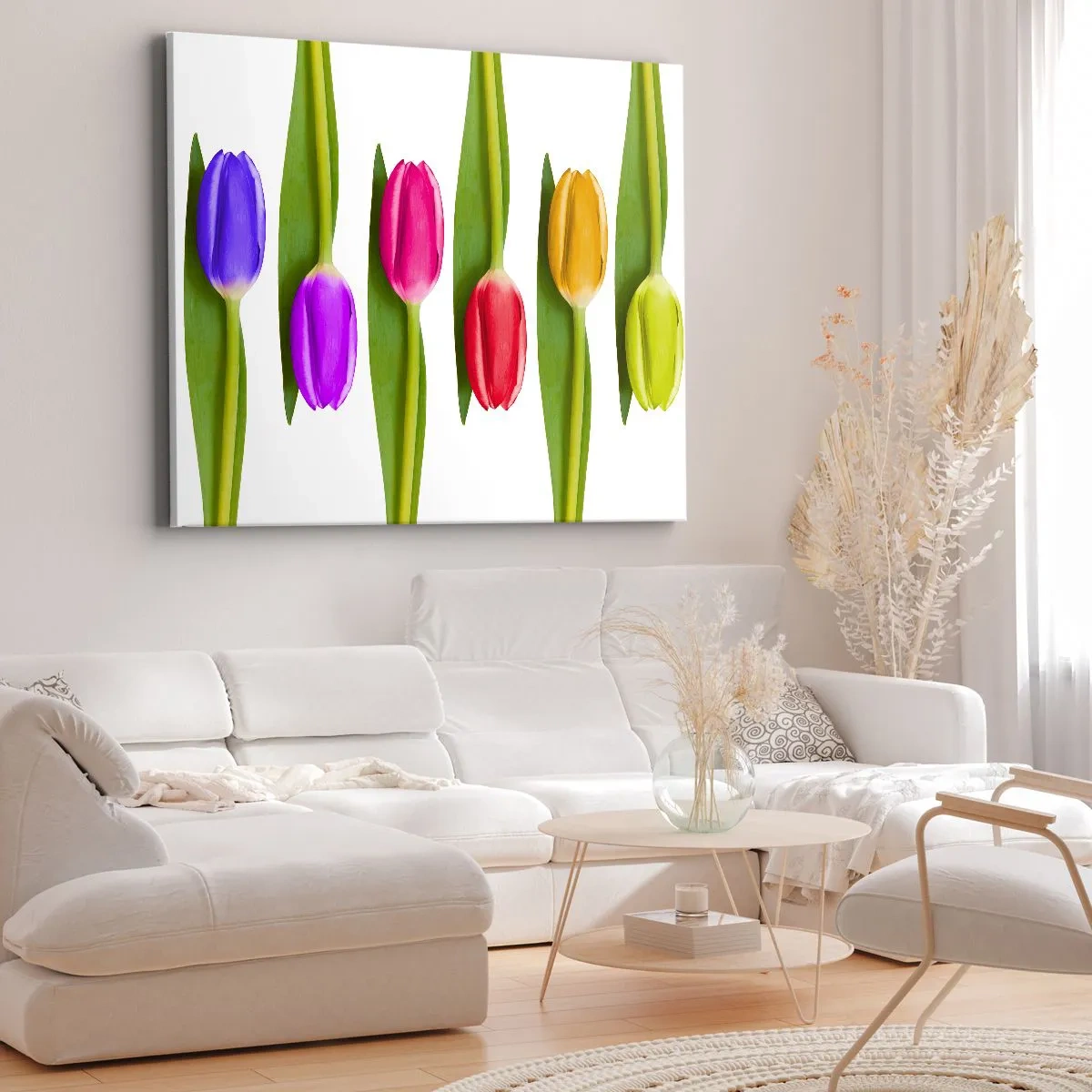 Obraz na plátně - Duhová kompozice - 70x50 cm