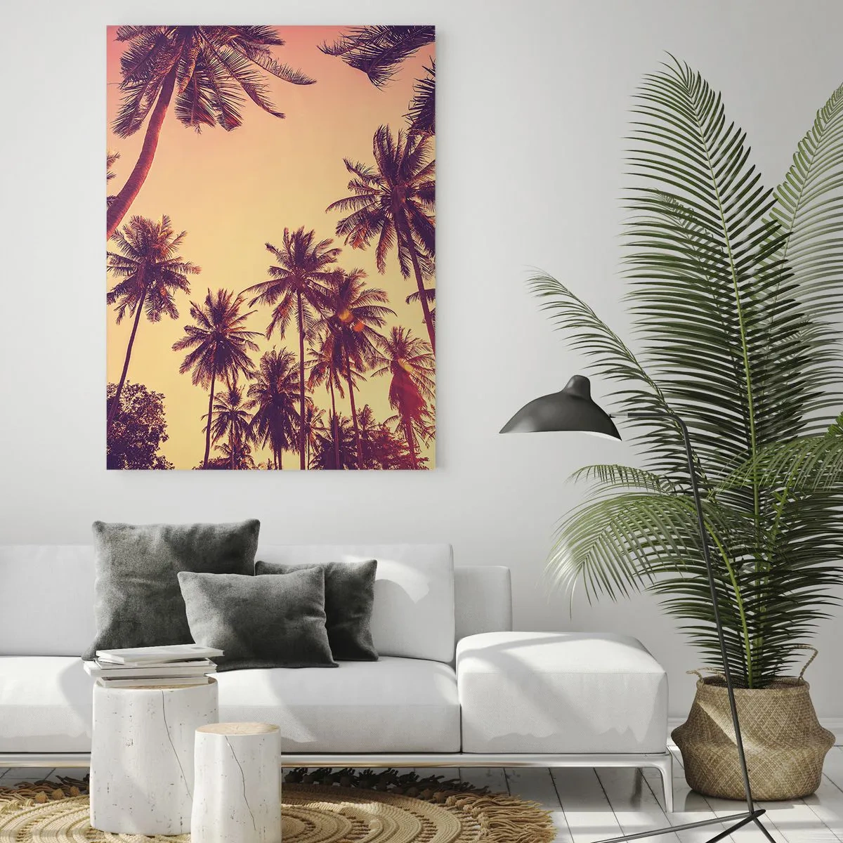Obraz na skle - Tropická variace - 50x70 cm
