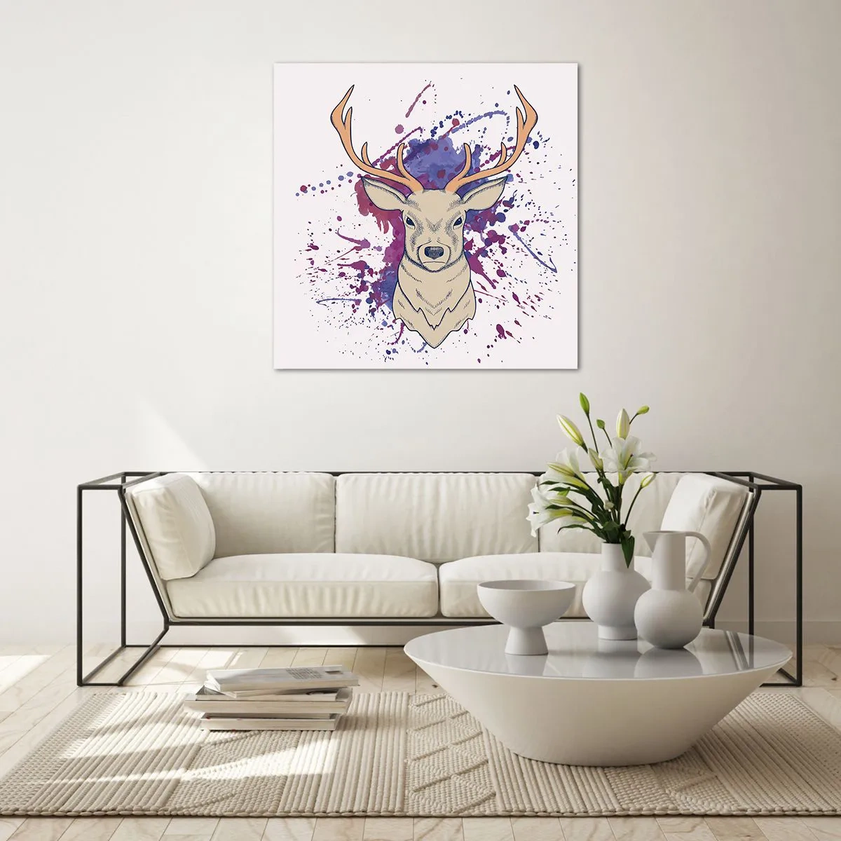 Obraz na skle - Odvaha a rovnováha - 60x60 cm