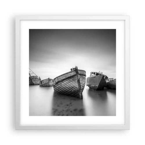 Plakát v bílém rámu - Teď už jen vzpomínky… - 40x40 cm