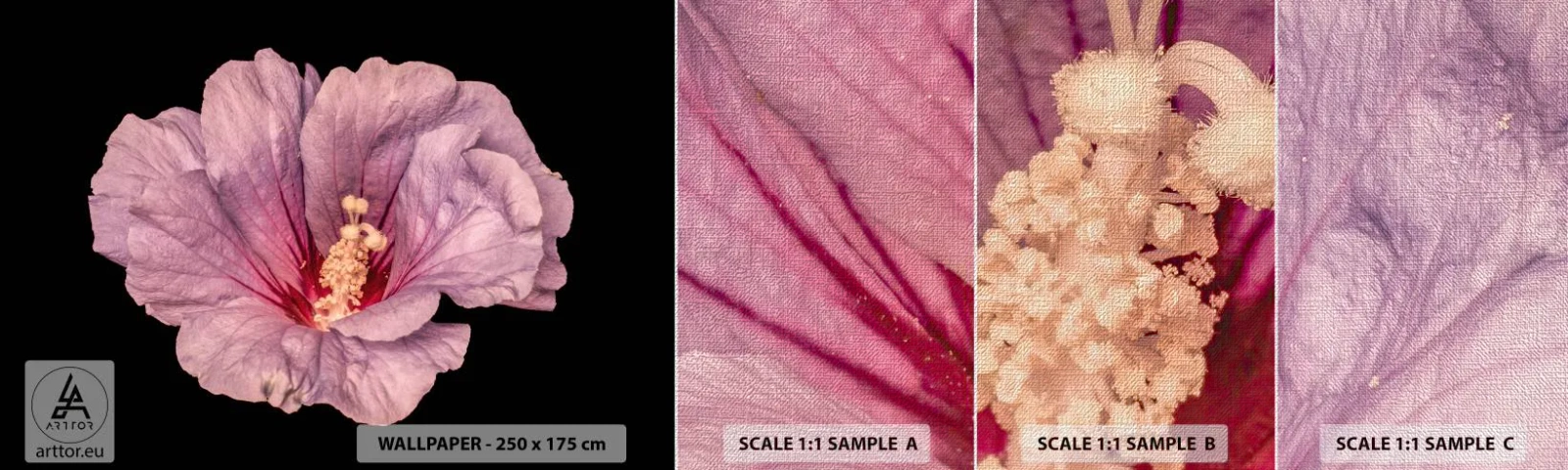 Vzor Fototapety Premium Canvas - Přímo do srdce - Květ, Kus, Grafika - 100x30 cm